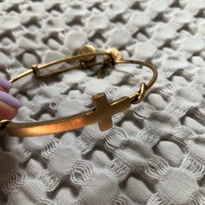 Alex and Ani Gold Cross Bracelet